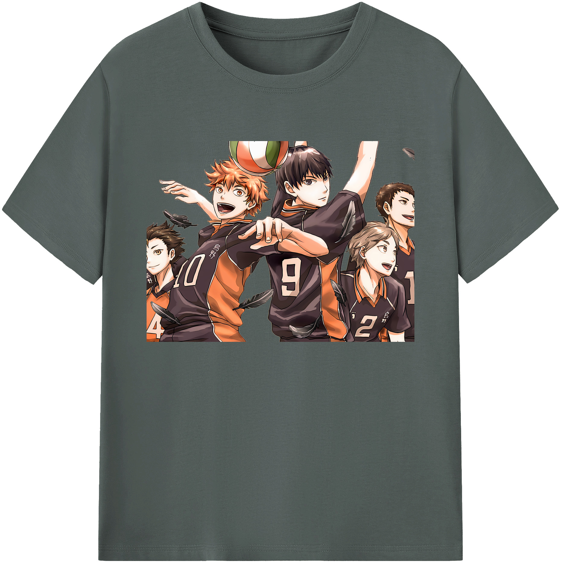 （画像用） ハイキュー!! Haikyu!! 綿100％ メンズ半袖Tシャツ｜肌触りやわらか＆通気性